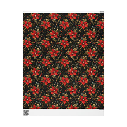 Pretty Poinsettias Wrapping Papers