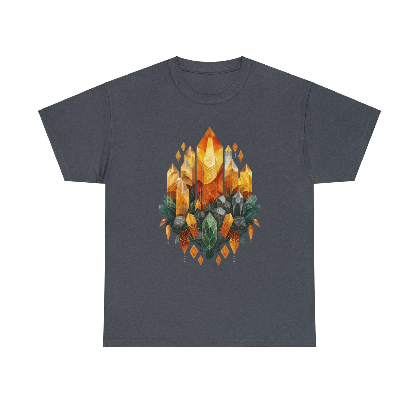 Earthen Crystal Cluster Unisex Heavy Cotton Tee