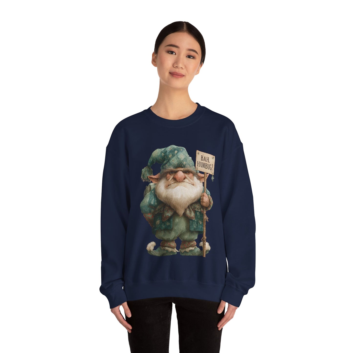 Grumpy Elf Unisex Heavy Blend™ Crewneck Sweatshirt
