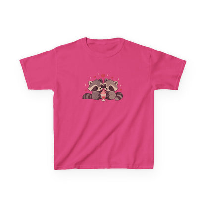Raccoons Sharing Milkshake Kids Heavy Cotton™ Tee