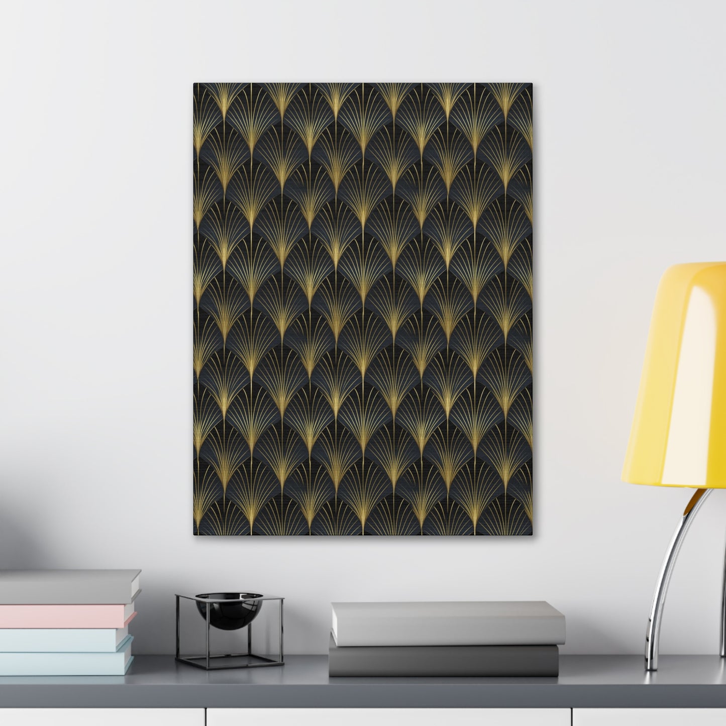 Art Deco Fans Canvas Gallery Wrap