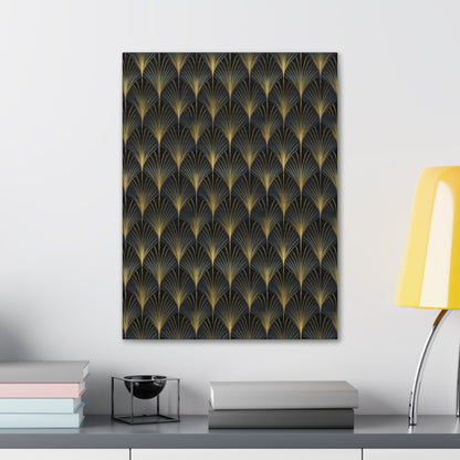 Art Deco Fans Canvas Gallery Wrap