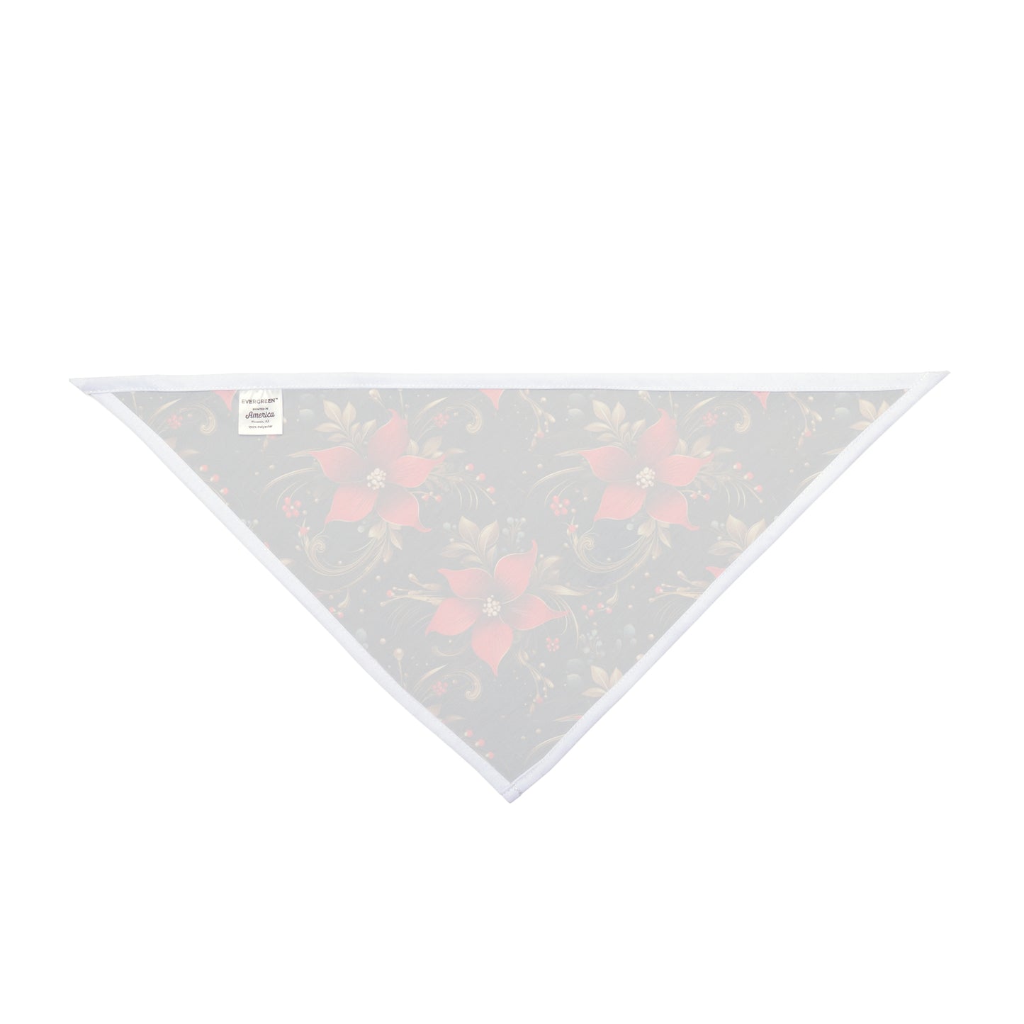 Pretty Poinsettias Pet Bandana