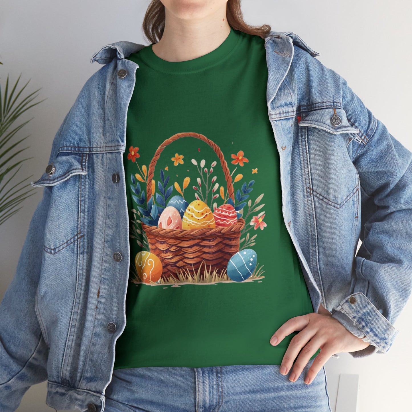 Easter Basket Unisex Heavy Cotton Tee