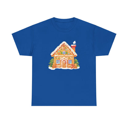 Gingerbread House Unisex Heavy Cotton Tee