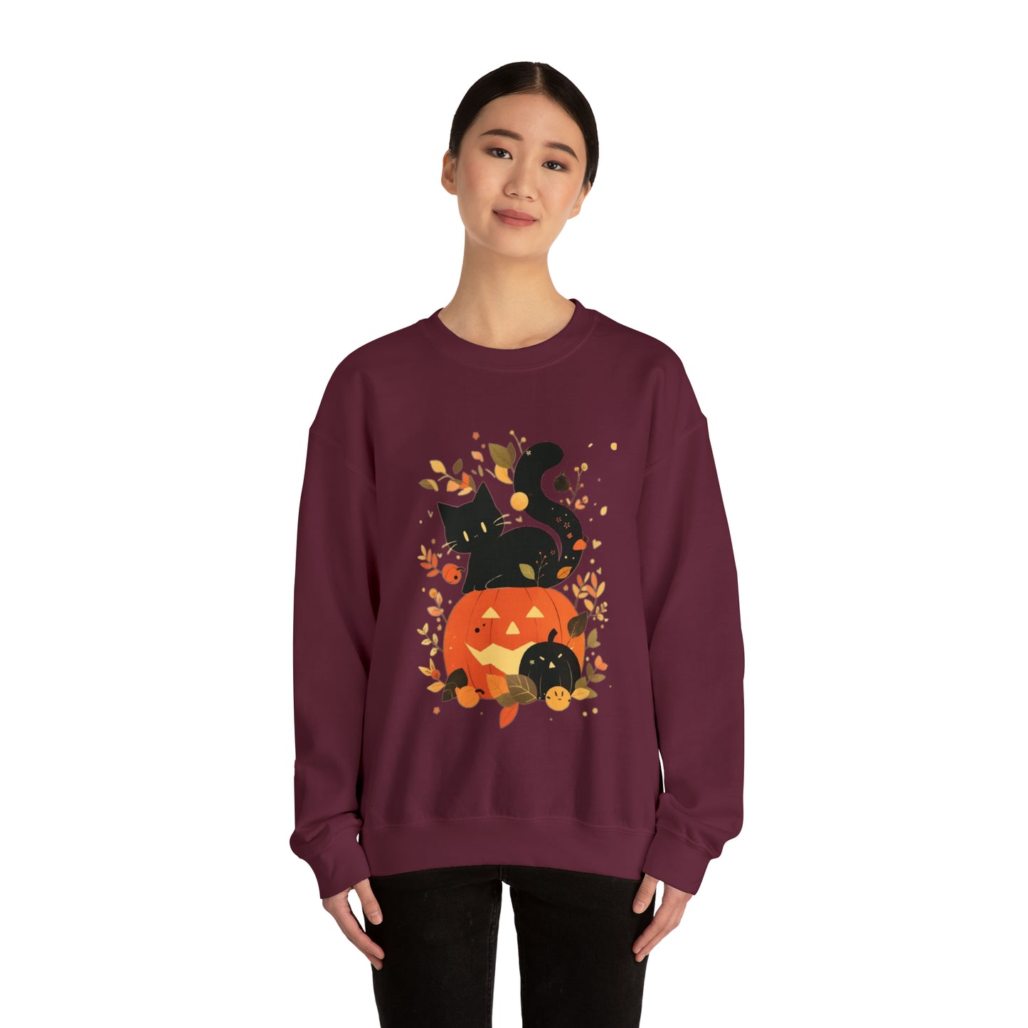 Spooky Kitty Unisex Heavy Blend™ Crewneck Sweatshirt