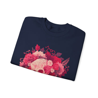 Skull Bouquet Unisex Heavy Blend™ Crewneck Sweatshirt