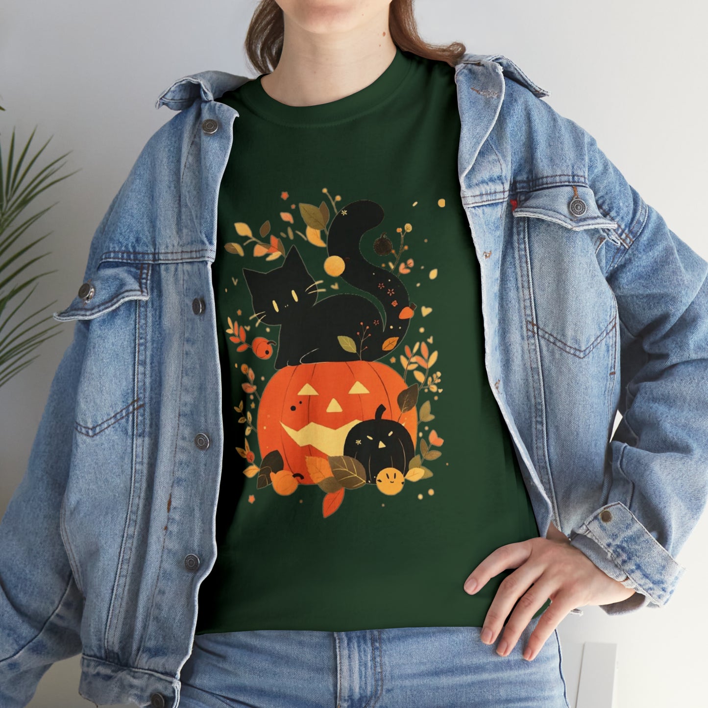 Spooky Kitty Unisex Heavy Cotton Tee