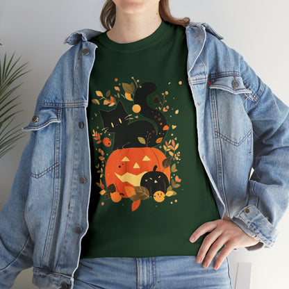 Spooky Kitty Unisex Heavy Cotton Tee