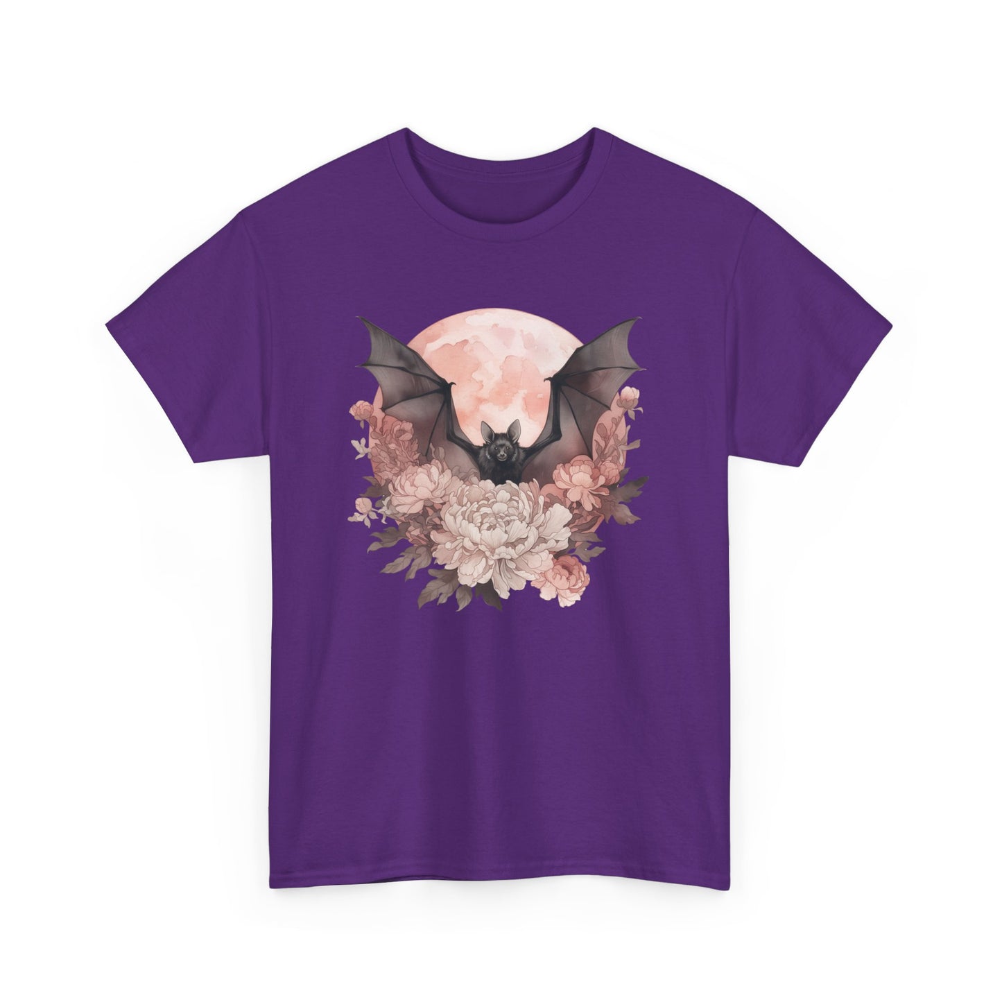 Strawberry Moon Bat Unisex Heavy Cotton Tee