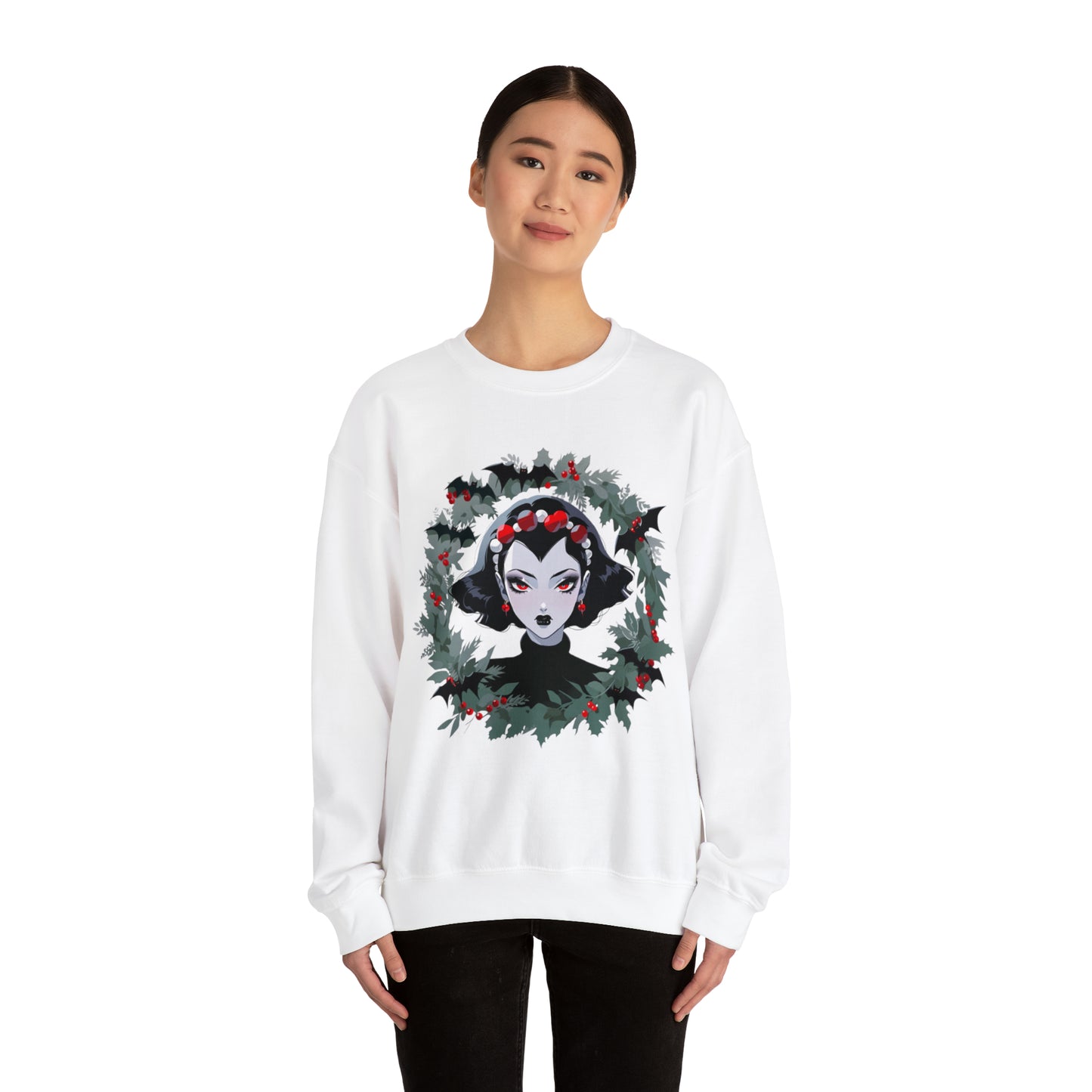 Vampire Wreath Unisex Heavy Blend™ Crewneck Sweatshirt
