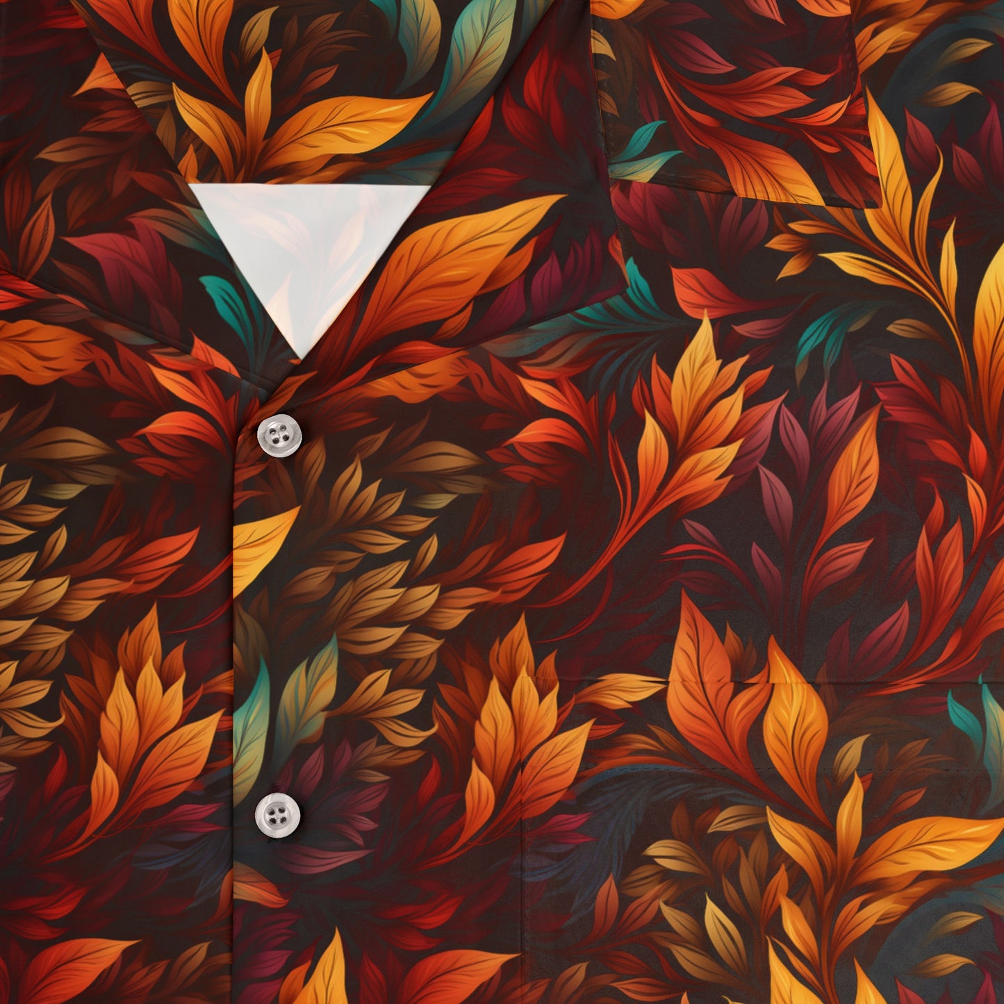Fall Leaves Men's Hawaiian Shirt (AOP)