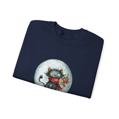 Snowglobe Cat Unisex Heavy Blend™ Crewneck Sweatshirt