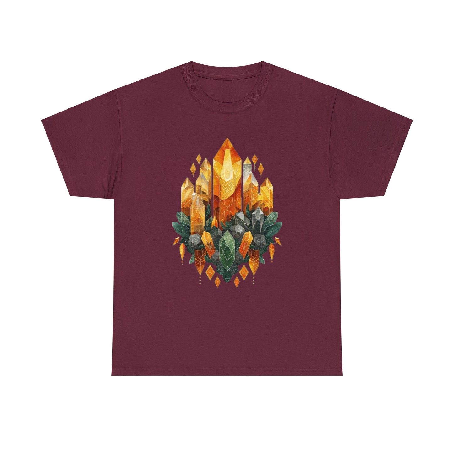 Earthen Crystal Cluster Unisex Heavy Cotton Tee