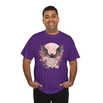 Strawberry Moon Bat Unisex Heavy Cotton Tee