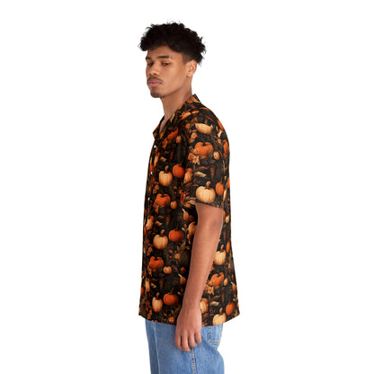 Pumpkin Harvest Men's Hawaiian Shirt (AOP)