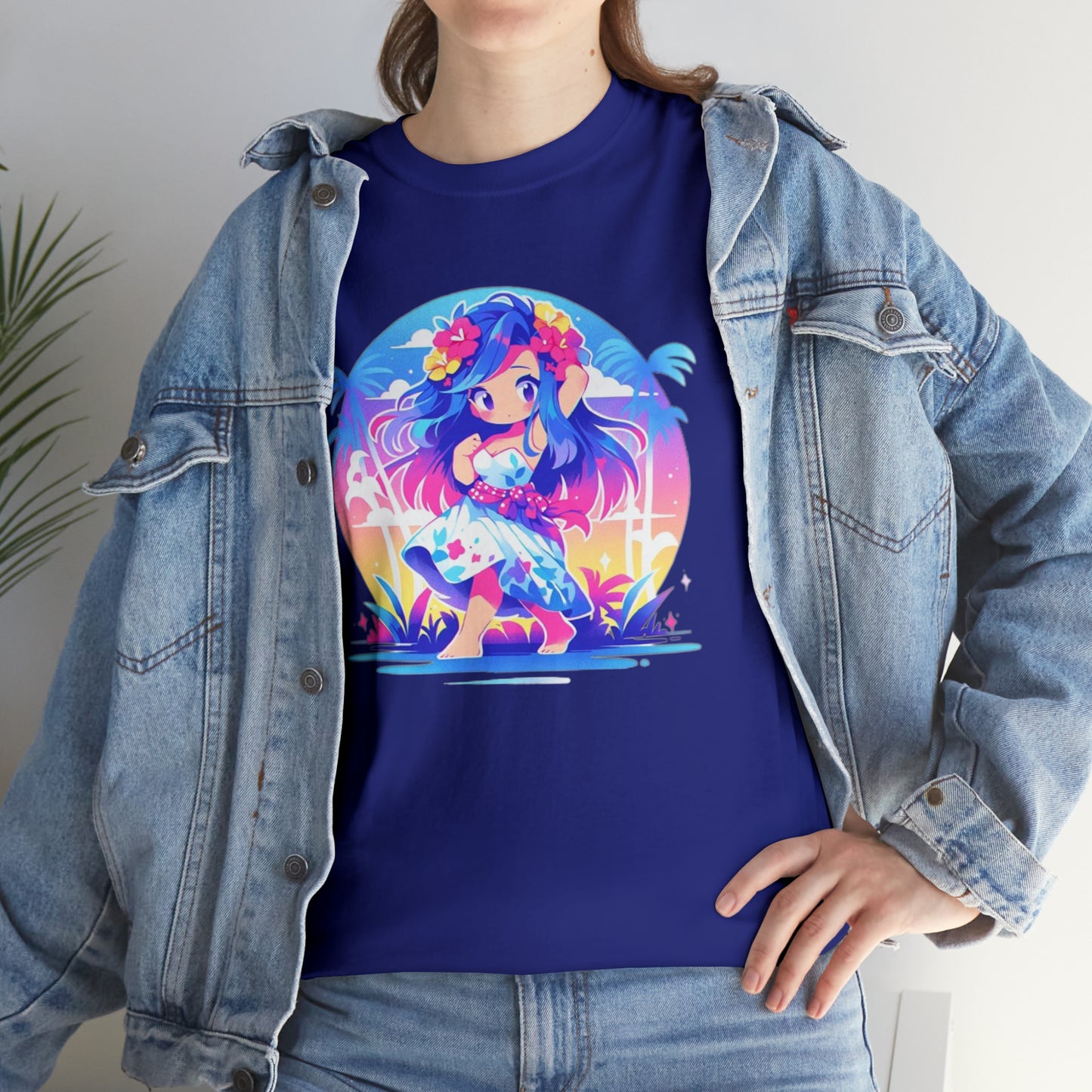Hula Girl Unisex Heavy Cotton Tee