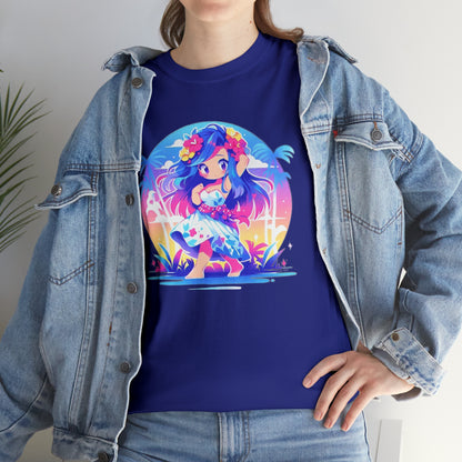 Hula Girl Unisex Heavy Cotton Tee