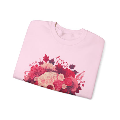 Skull Bouquet Unisex Heavy Blend™ Crewneck Sweatshirt