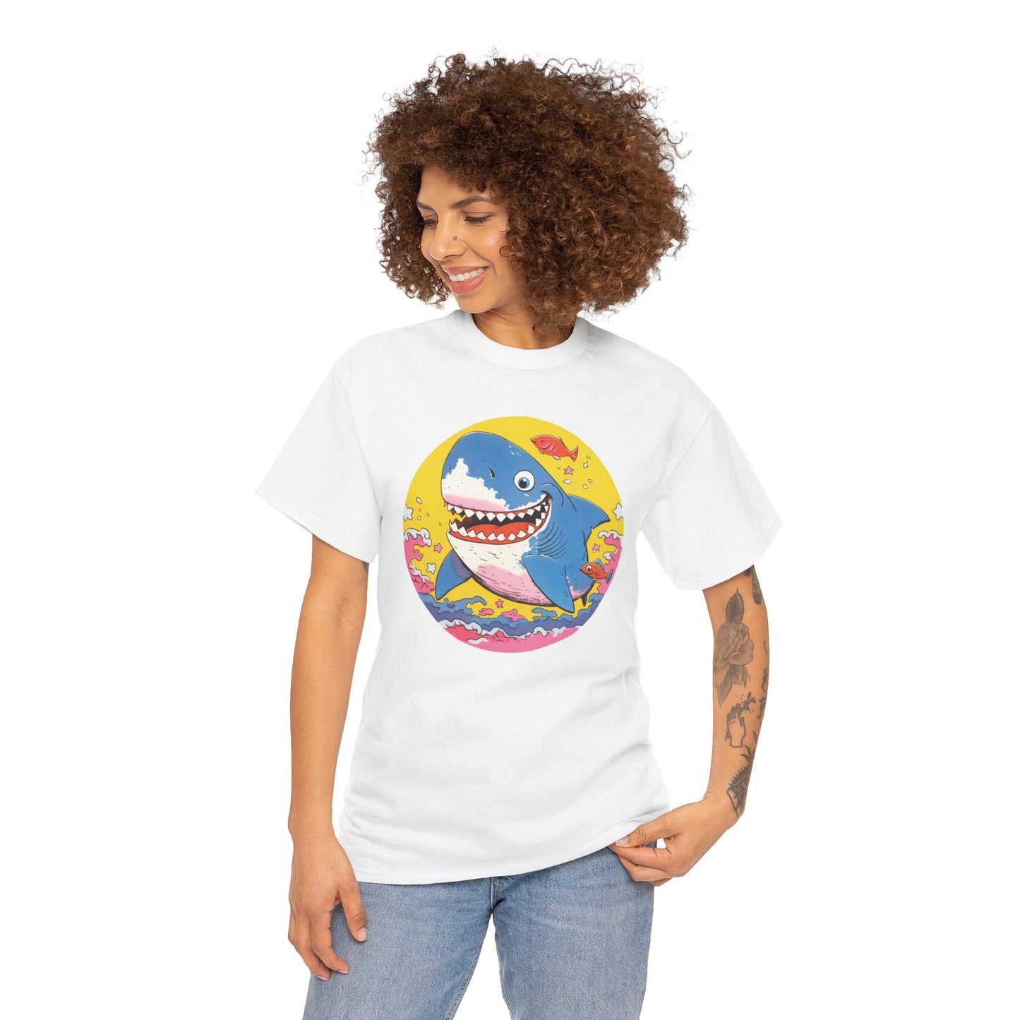 Shark Unisex Heavy Cotton Tee