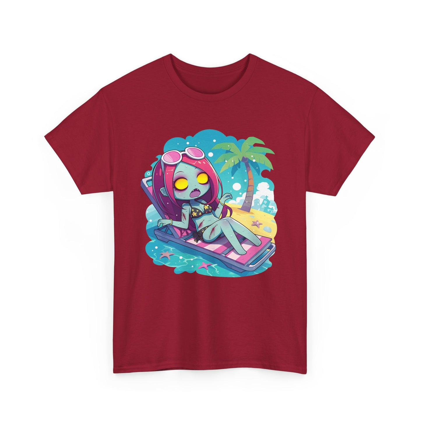 Beach Babe Zombie Unisex Heavy Cotton Tee