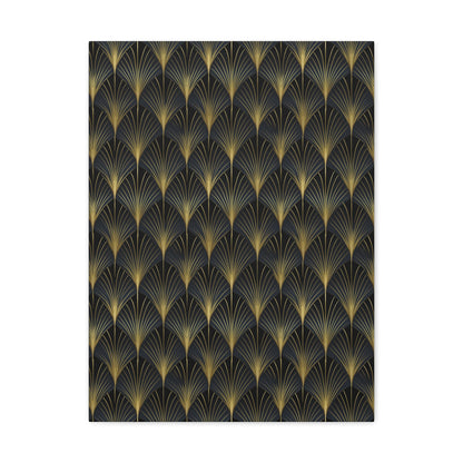 Art Deco Fans Canvas Gallery Wrap