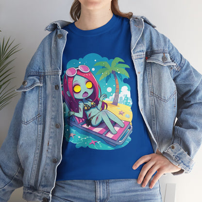 Beach Babe Zombie Unisex Heavy Cotton Tee
