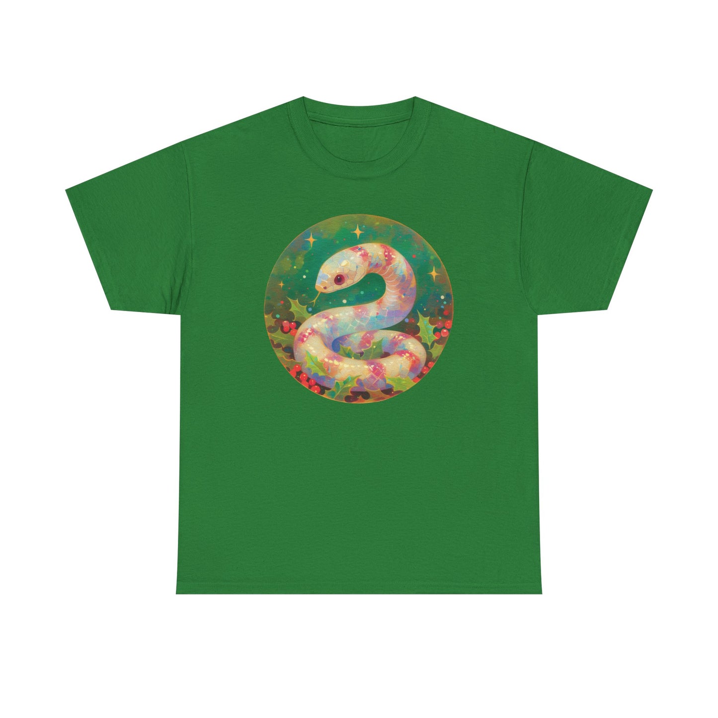 Candy Stripe Snake Unisex Heavy Cotton Tee