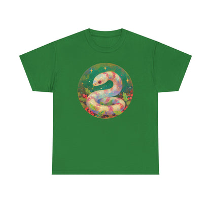 Candy Stripe Snake Unisex Heavy Cotton Tee