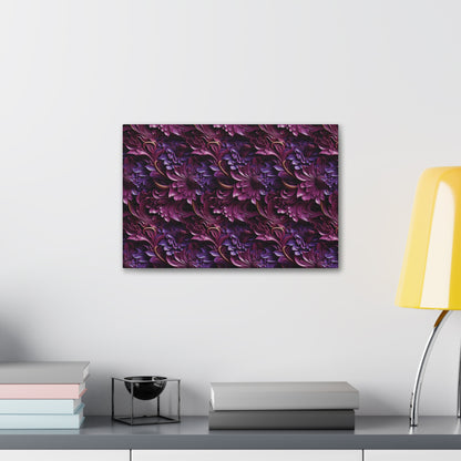 Purple Florals Canvas Gallery Wrap