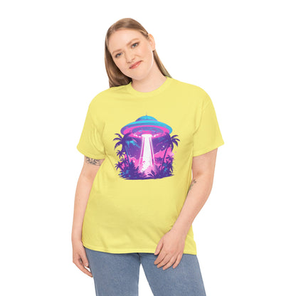 Tropical UFO Unisex Heavy Cotton Tee