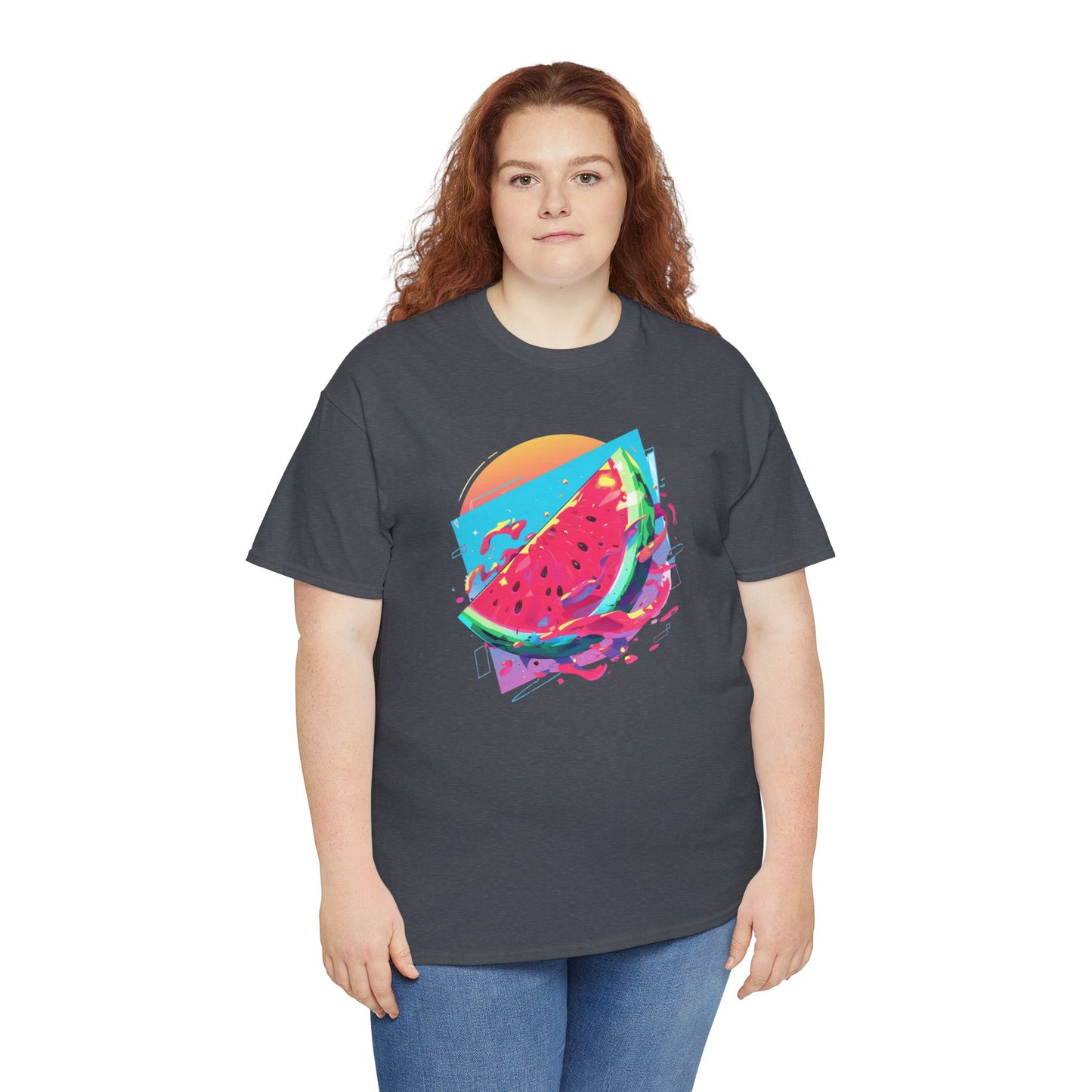 Summer Watermelon Unisex Heavy Cotton Tee