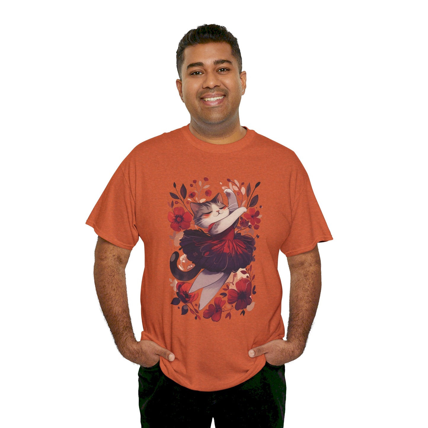 Ballet Cat Unisex Heavy Cotton Tee