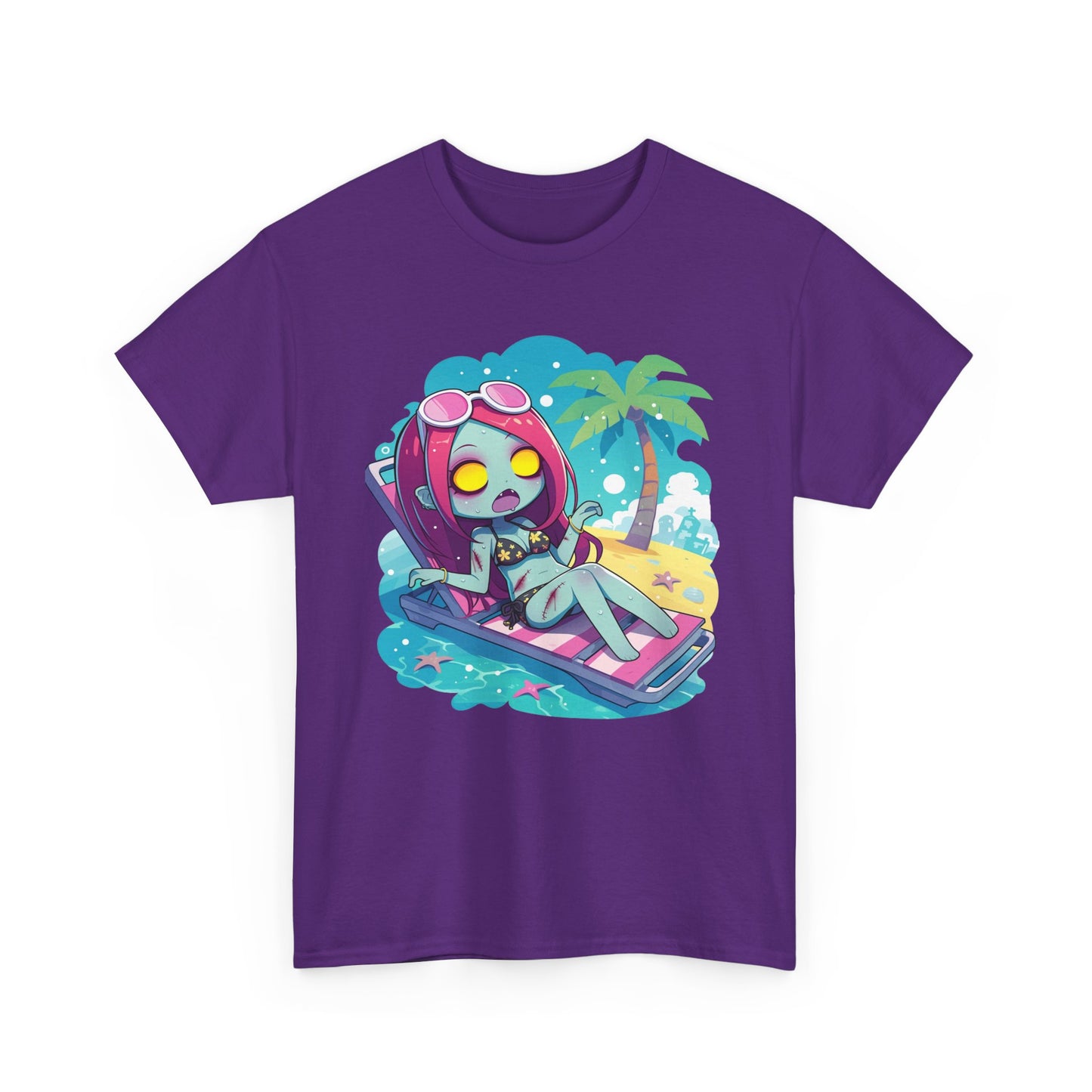 Beach Babe Zombie Unisex Heavy Cotton Tee