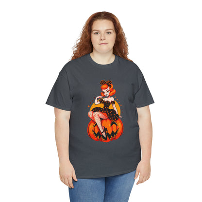 Pumpkin Pinup Unisex Heavy Cotton Tee