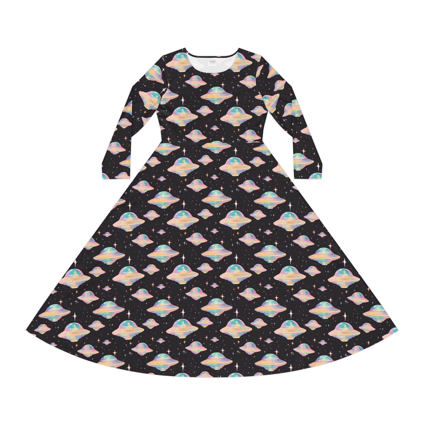 UFO Women's Long Sleeve Dance Dress (AOP)