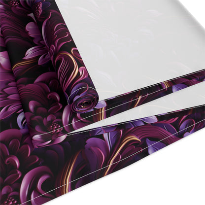 Purple Florals Table Runner (Cotton, Poly)
