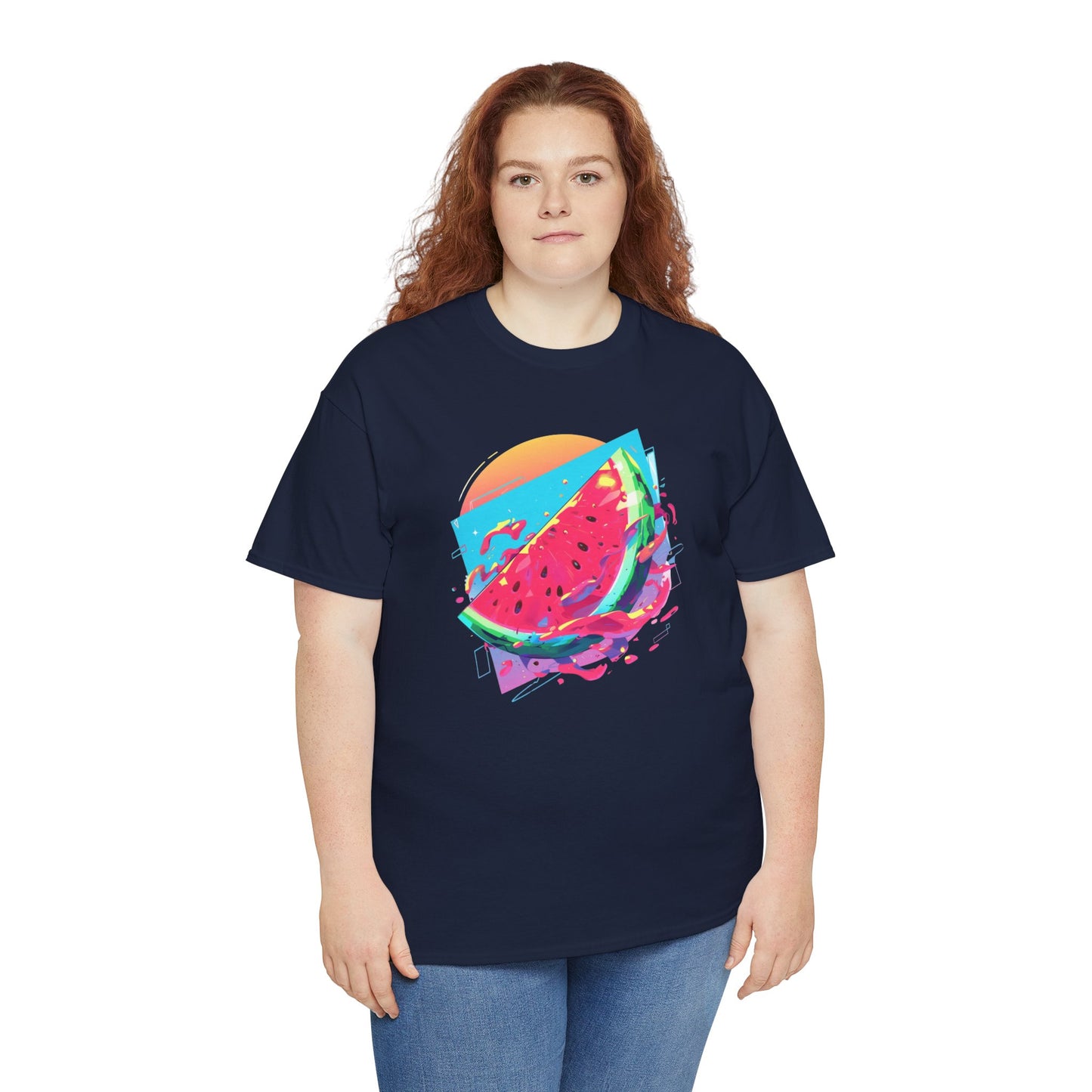 Summer Watermelon Unisex Heavy Cotton Tee