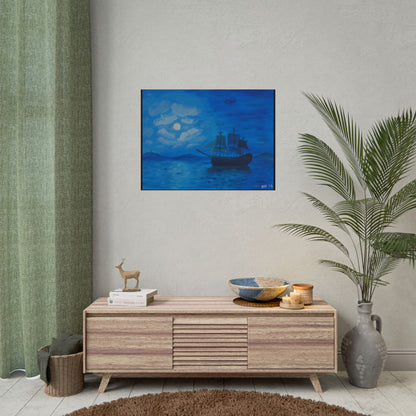 "Voyage in Blue" - Rolled Poster