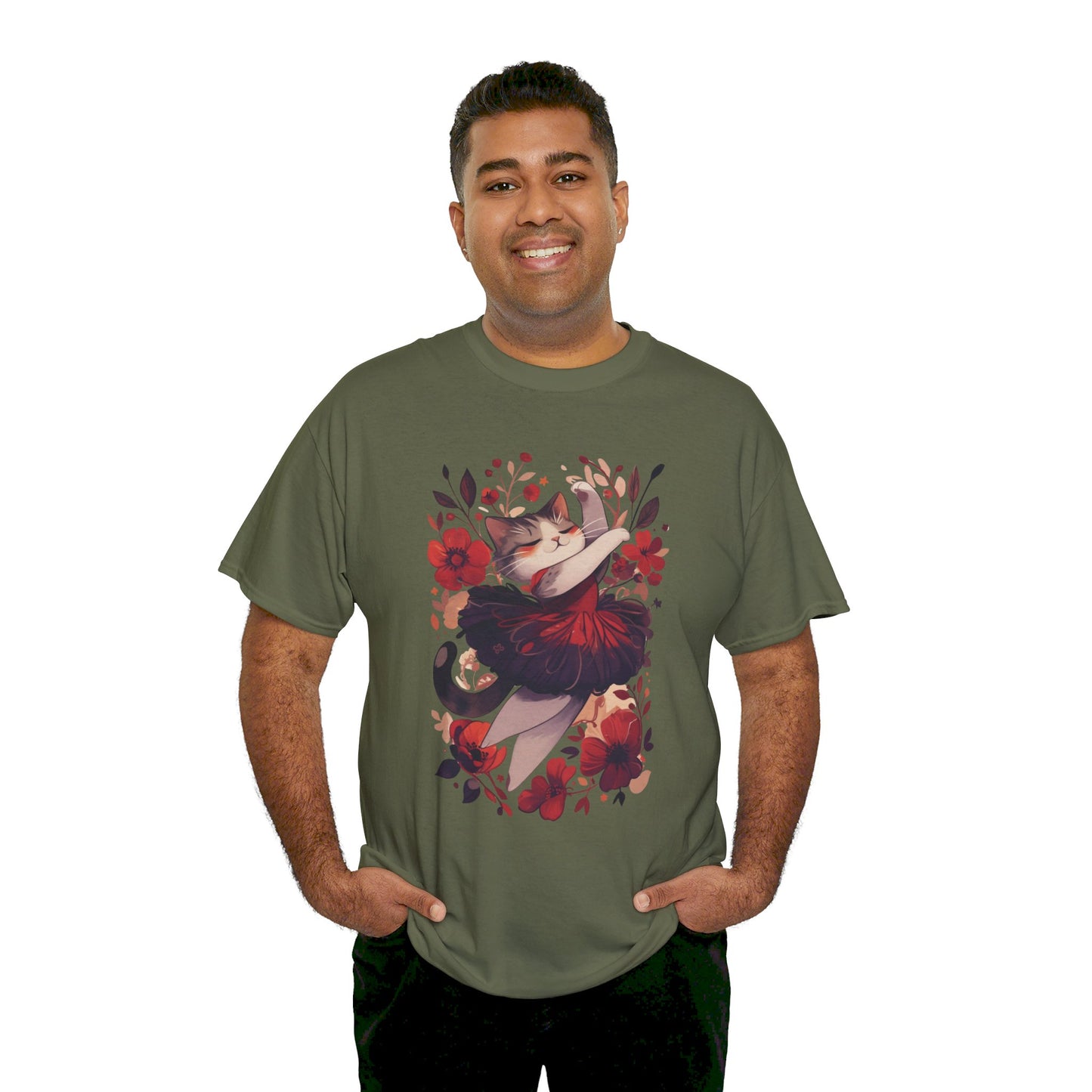 Ballet Cat Unisex Heavy Cotton Tee