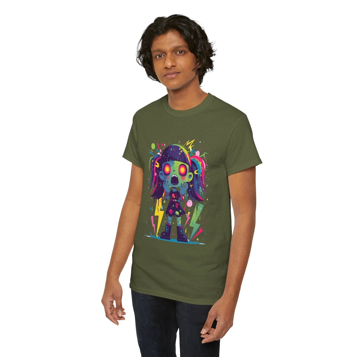 Electrified Zombie Unisex Heavy Cotton Tee