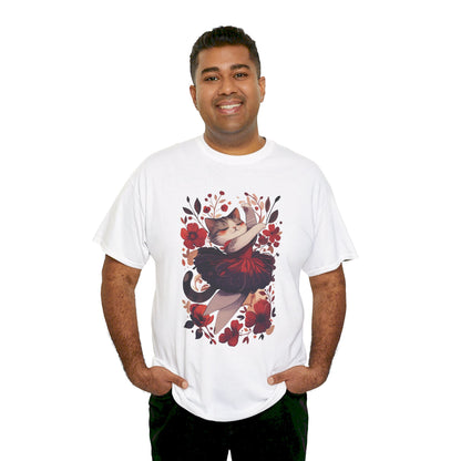 Ballet Cat Unisex Heavy Cotton Tee