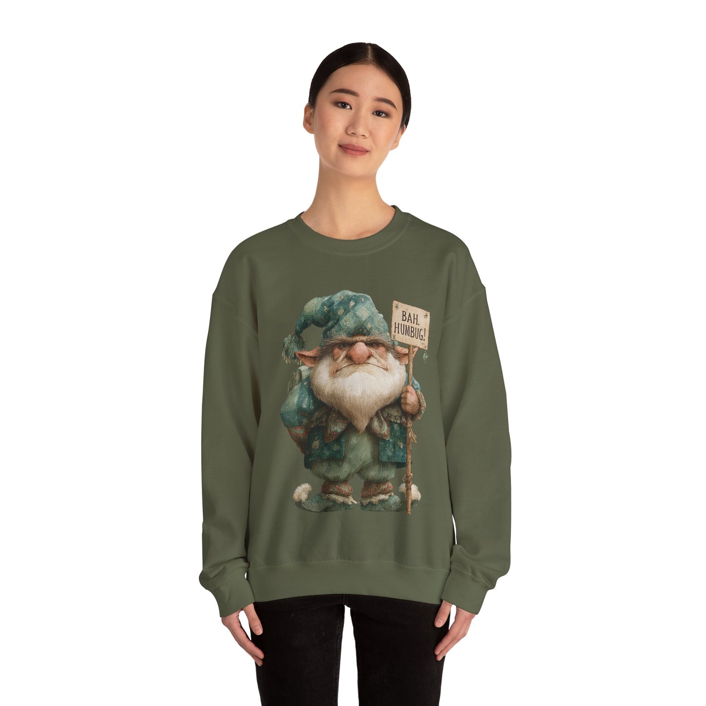Grumpy Elf Unisex Heavy Blend™ Crewneck Sweatshirt
