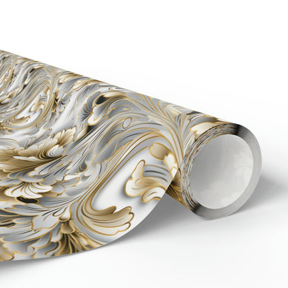 Silver & Gold Filigree Wrapping Papers