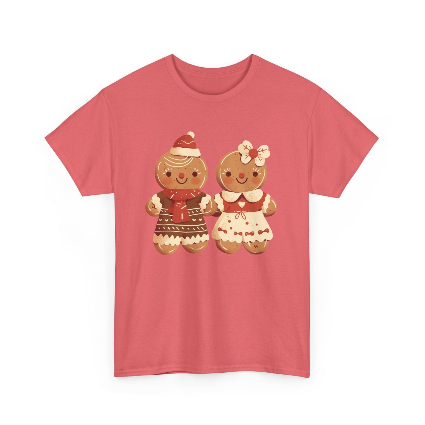 Gingerbread Couple Unisex Heavy Cotton Tee