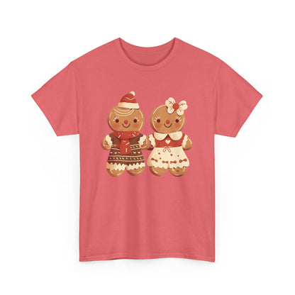 Gingerbread Couple Unisex Heavy Cotton Tee
