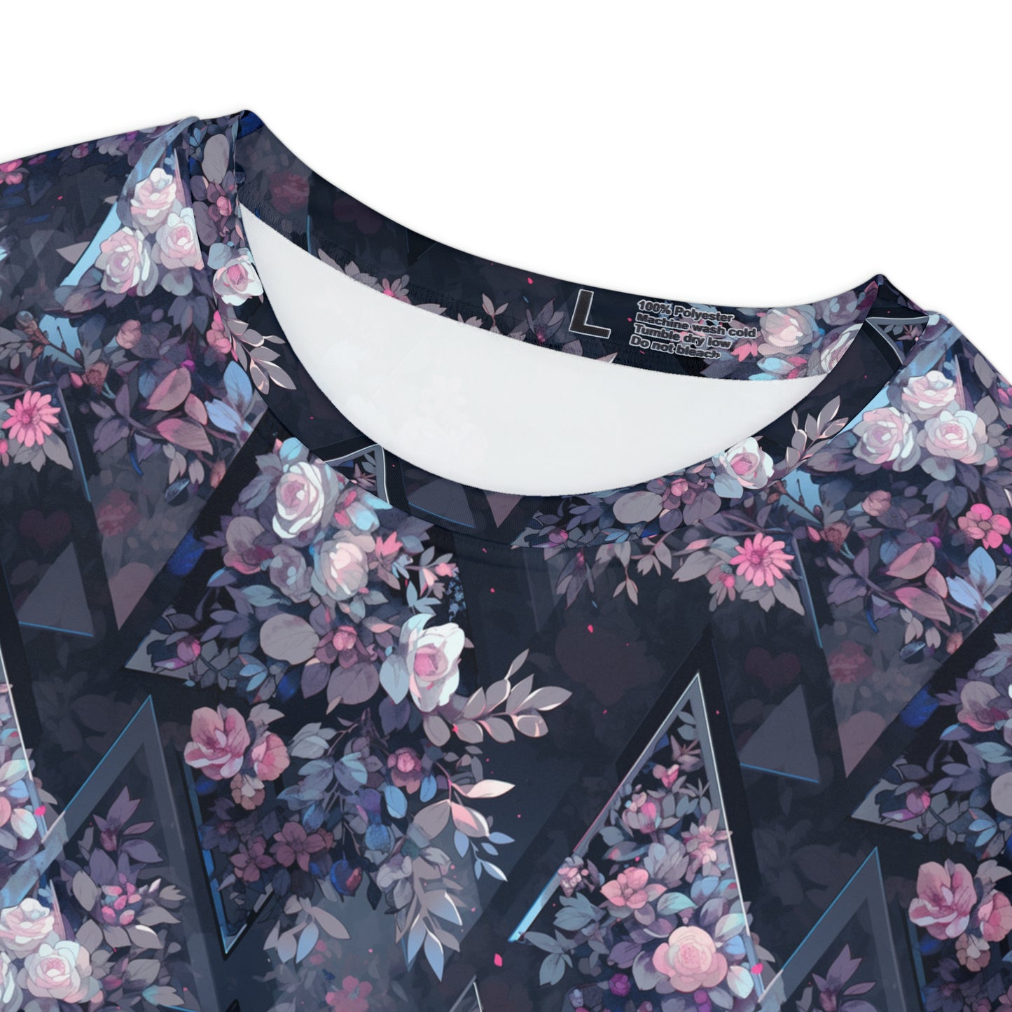 Triangles and Roses Women's Short Sleeve Shirt (AOP)