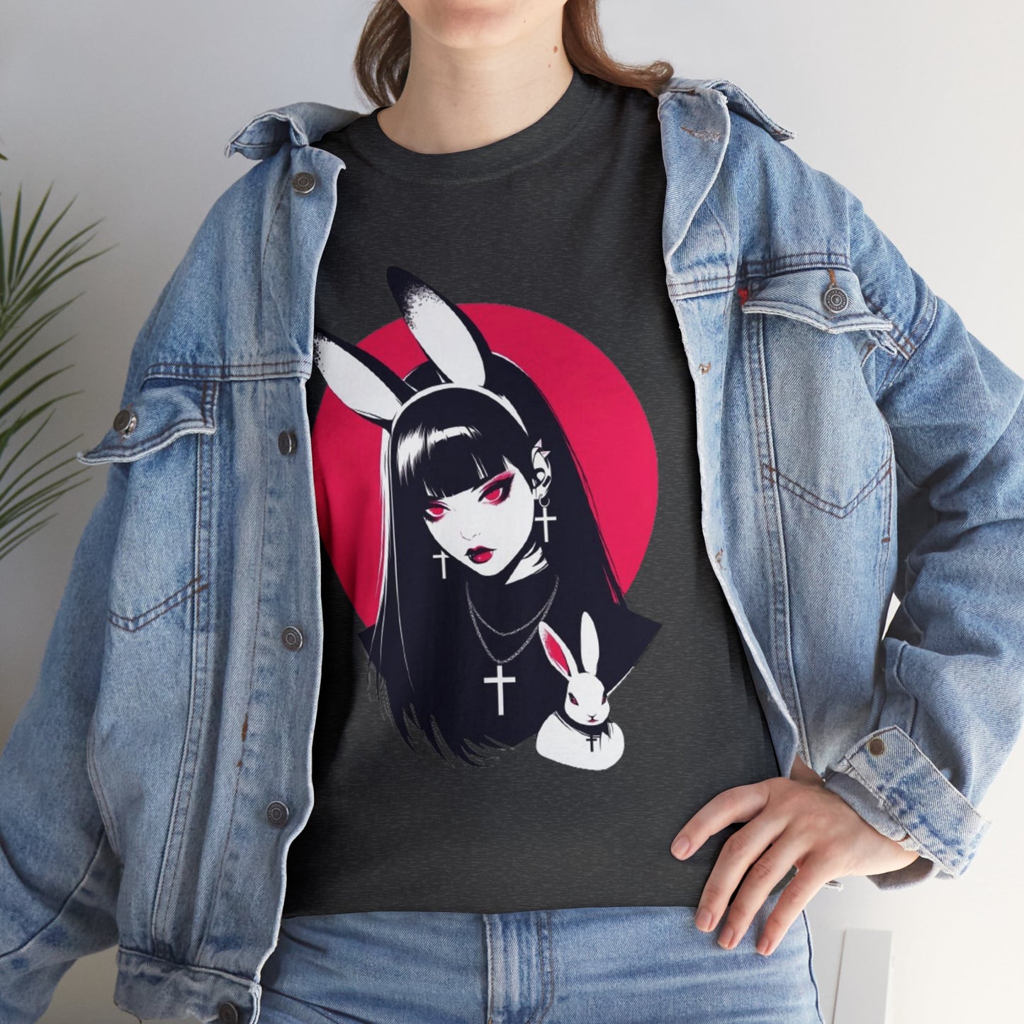 Vampire Bunny Unisex Heavy Cotton Tee