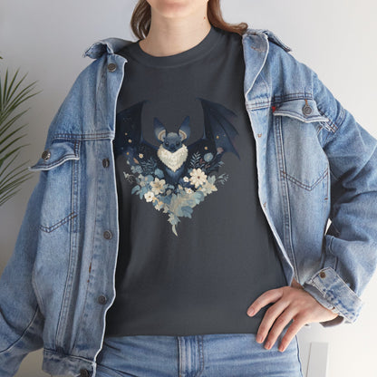 Midnight Bat Unisex Heavy Cotton Tee