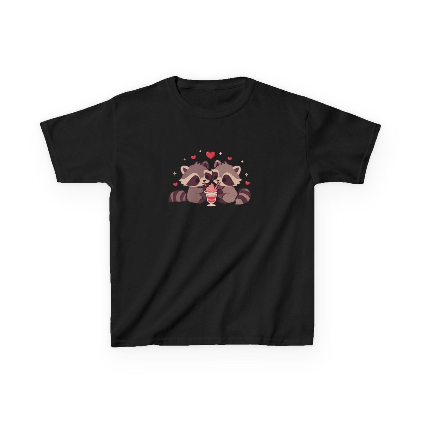 Raccoons Sharing Milkshake Kids Heavy Cotton™ Tee